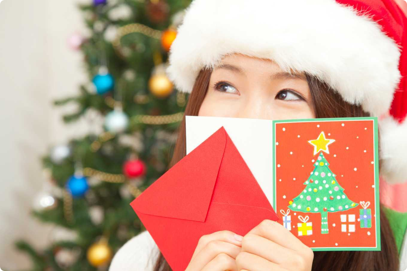 クリスマスカードをイメージした画像