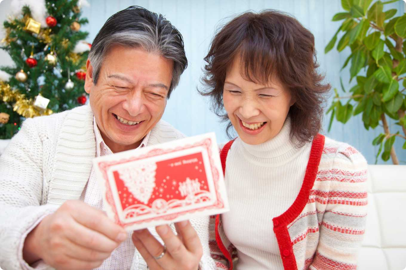 クリスマスカードのメッセージをイメージした画像
